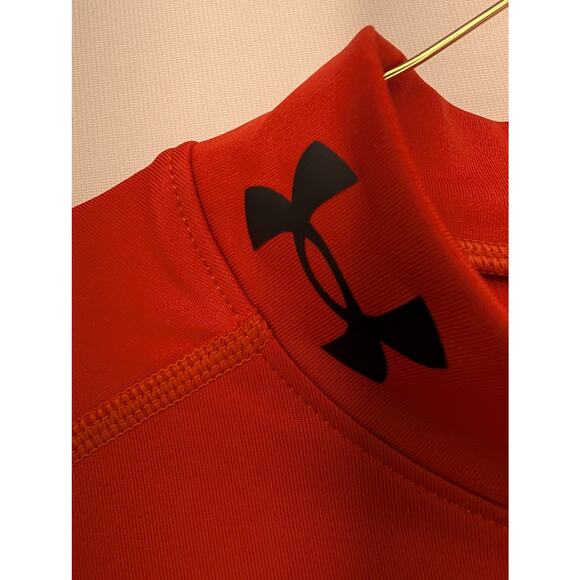 NWT Under Armour ColdGear Armor Fitted Mock Long Sleeve in Radiant Red sz L - Picture 2 of 6